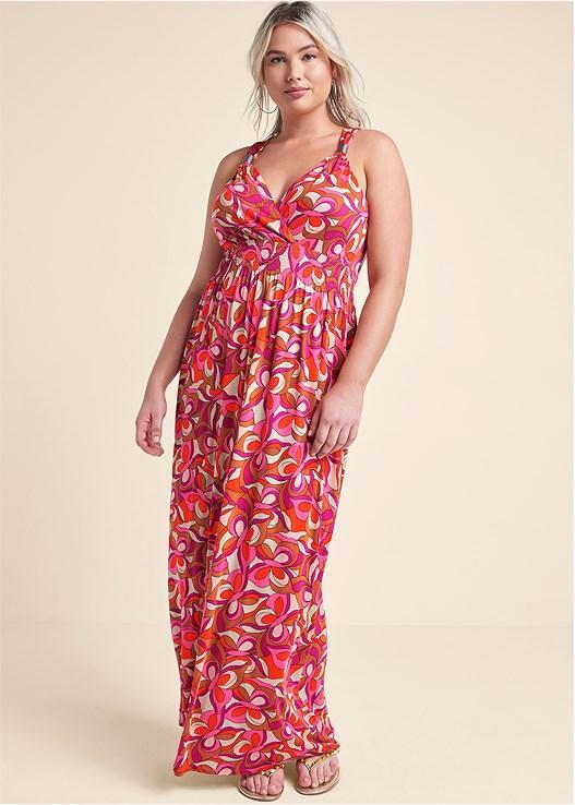 Geometric Print Maxi Dress Product Image