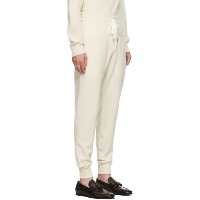 Off-white Knit Lounge Pants Product Image