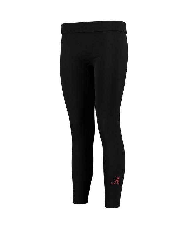 Womens ZooZatz Black Alabama Crimson Tide Fleece Leggings Product Image