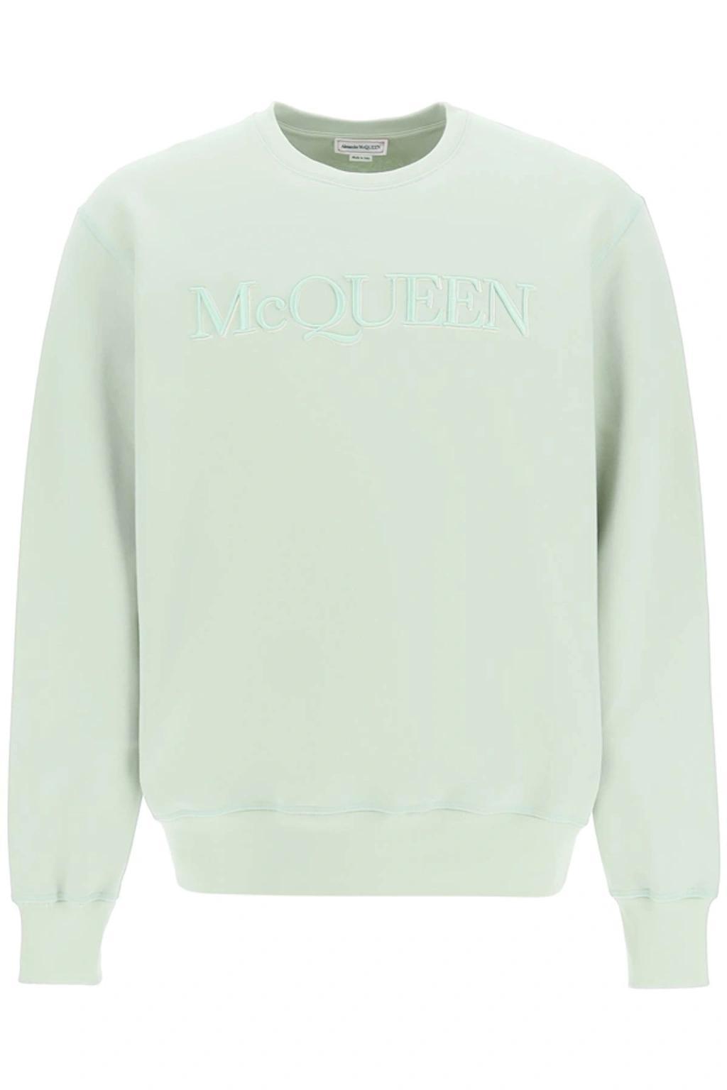 Logo Embroidered Sweatshirt In Green Product Image