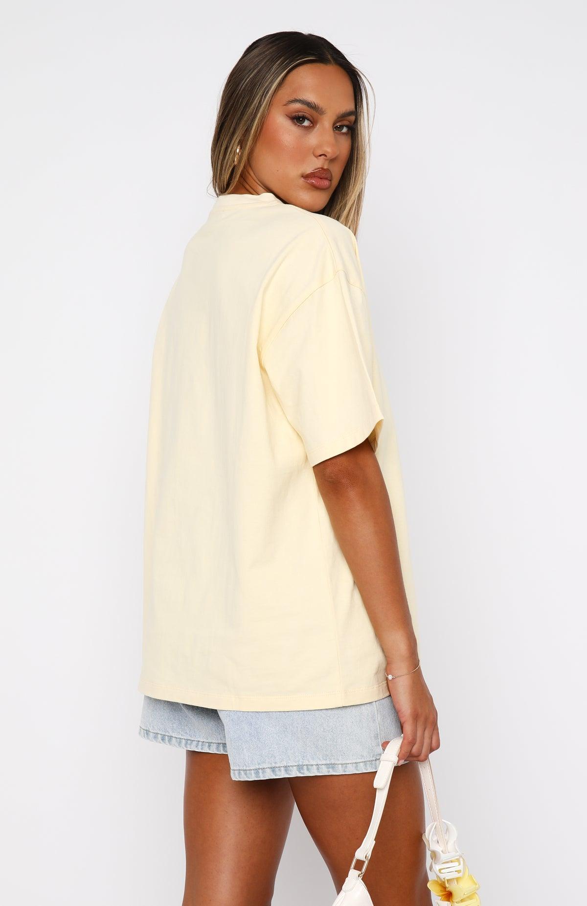 Got My Peaches Oversized Tee Cream Product Image