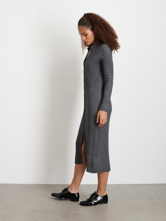 Long Sleeve Alice Ribbed Dress Product Image