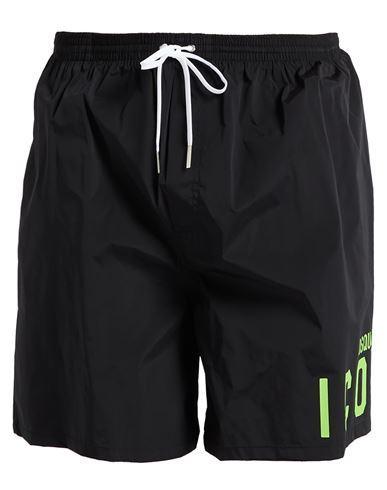 DSQUARED2 Man Swim Trunks Black Size 38 Polyamide, Elastane Product Image