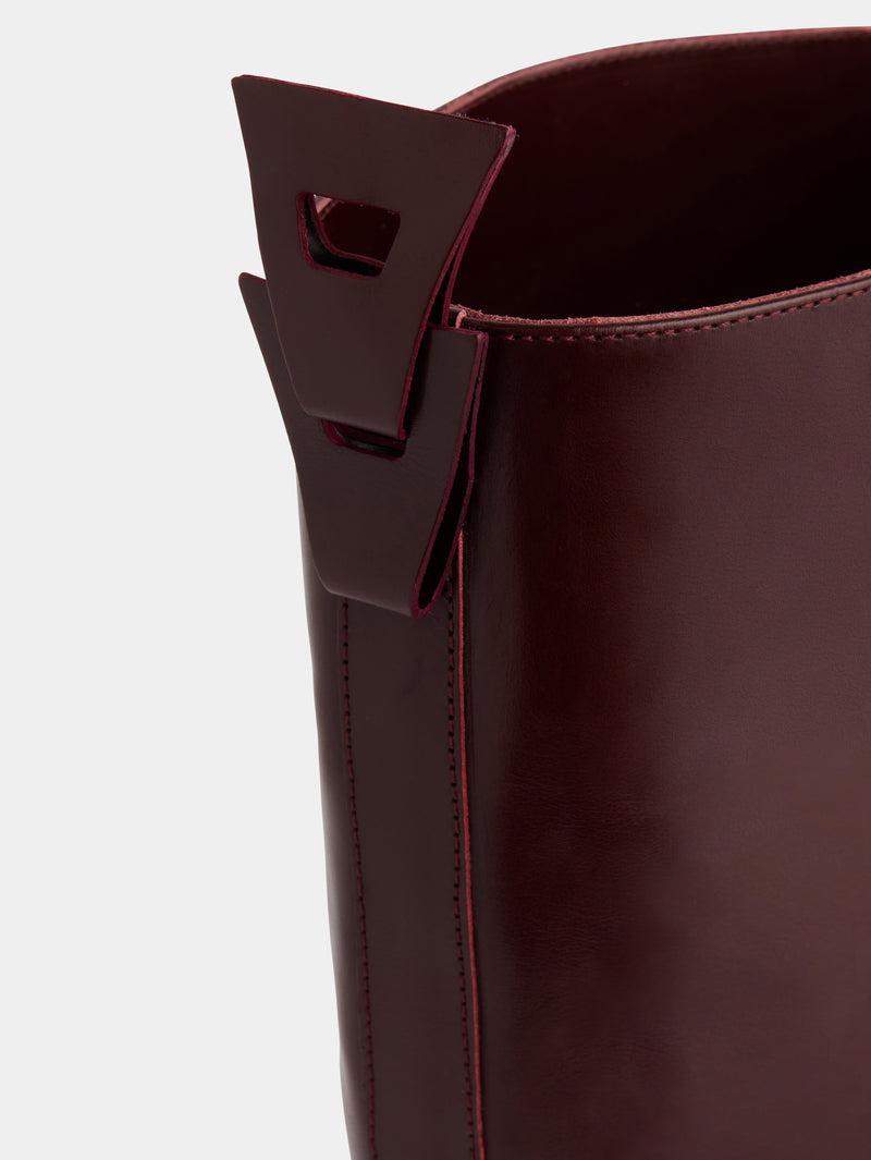 Burgundy BOOTS IN SMOOTH LEATHER Product Image