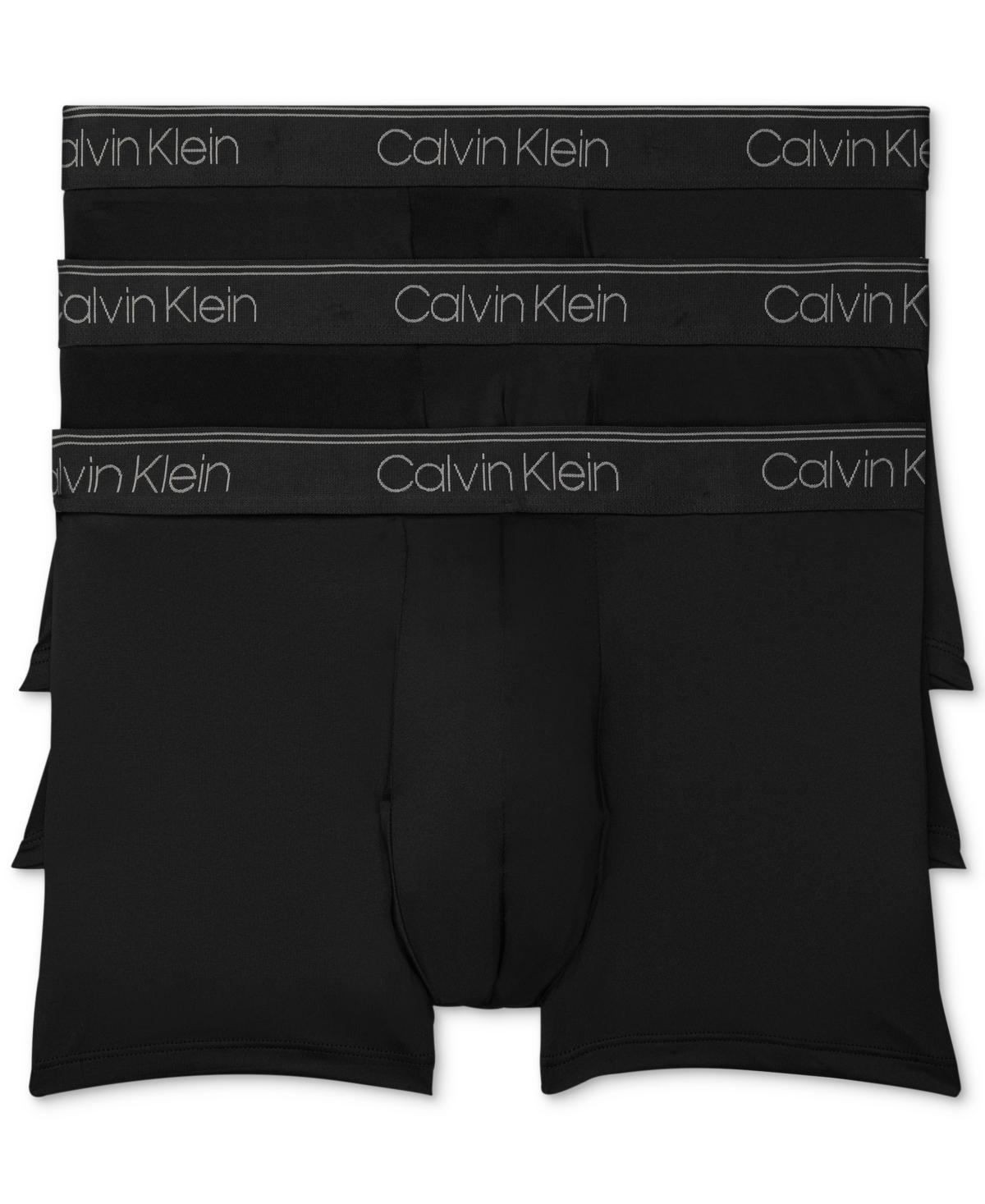 Mens Calvin Klein 3-Pack Microfiber Stretch Low-Rise Trunks, Mens Product Image