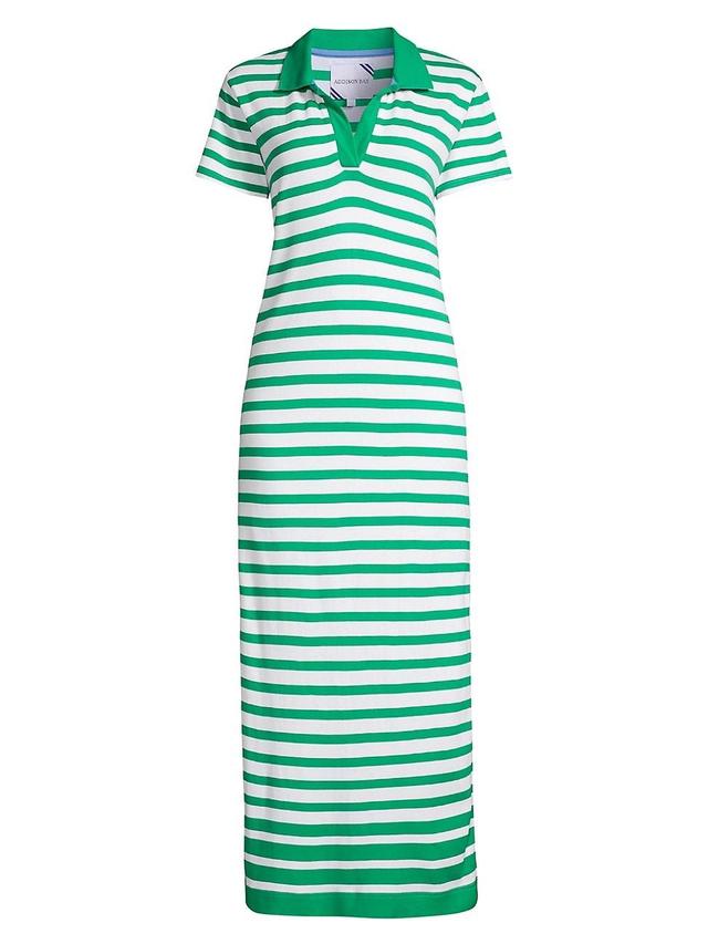 Womens Kiawah Striped Polo Maxi Dress Product Image