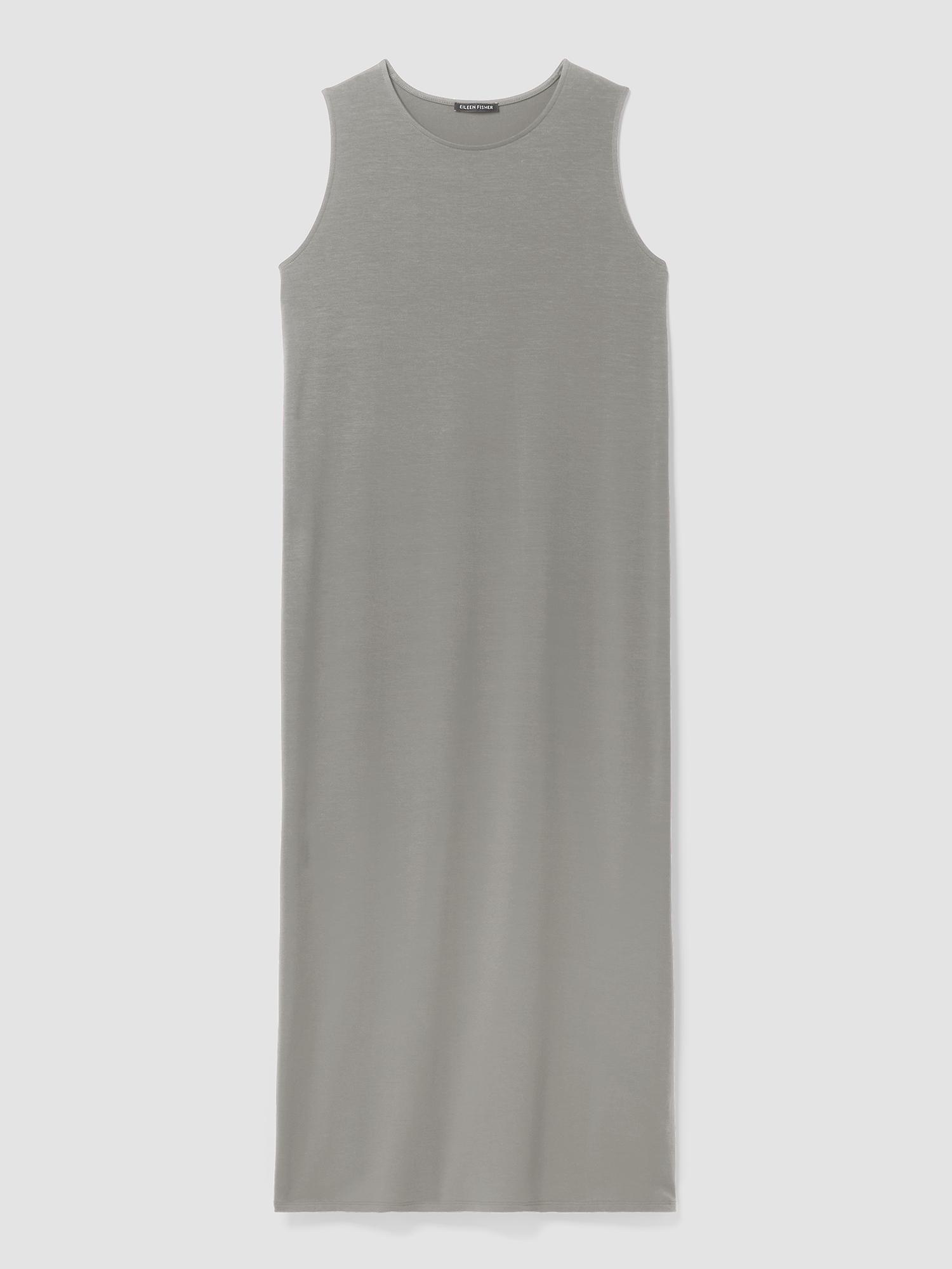 EILEEN FISHER Stretch Jersey Knit Round Neck Dressfemale Product Image