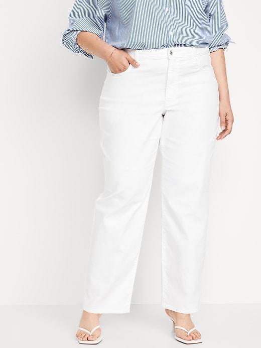 High-Waisted Wow Loose Jeans Product Image