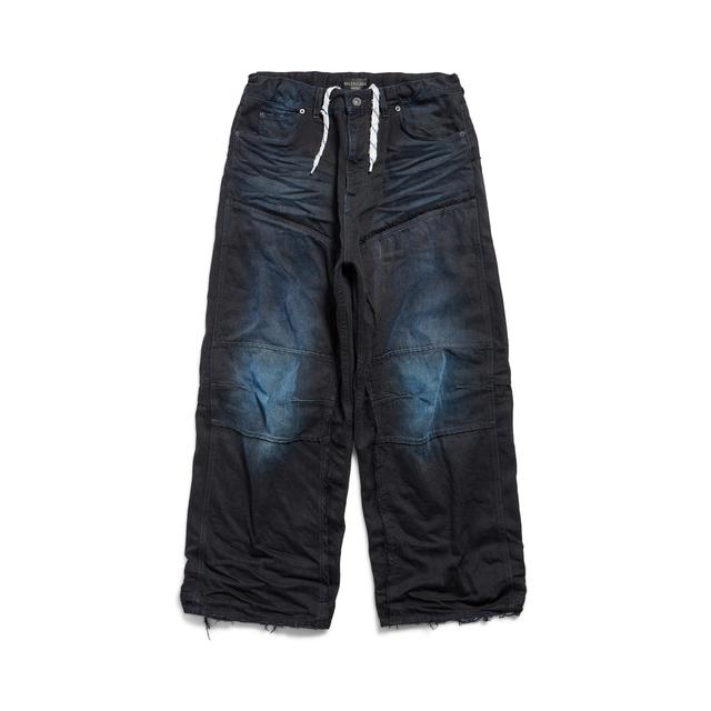 Men's Double Knee Pants  in Dark Blue Product Image