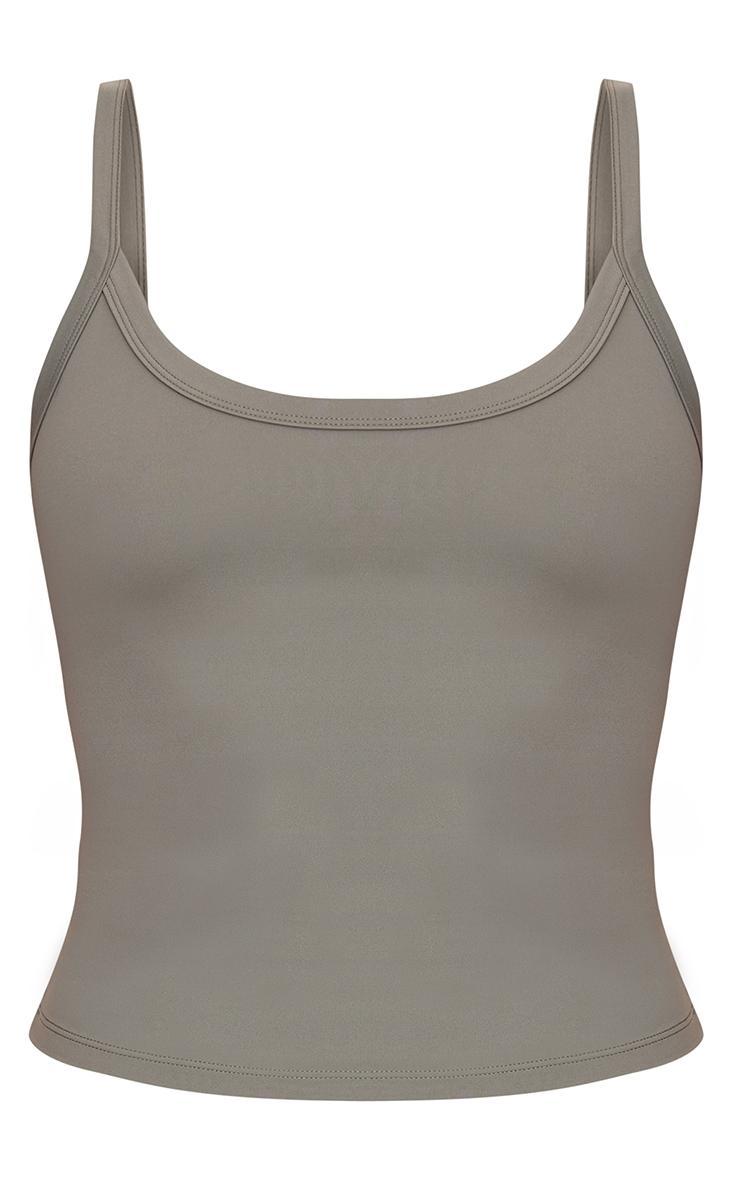 Olive Sculpt Strappy Gym Vest Product Image