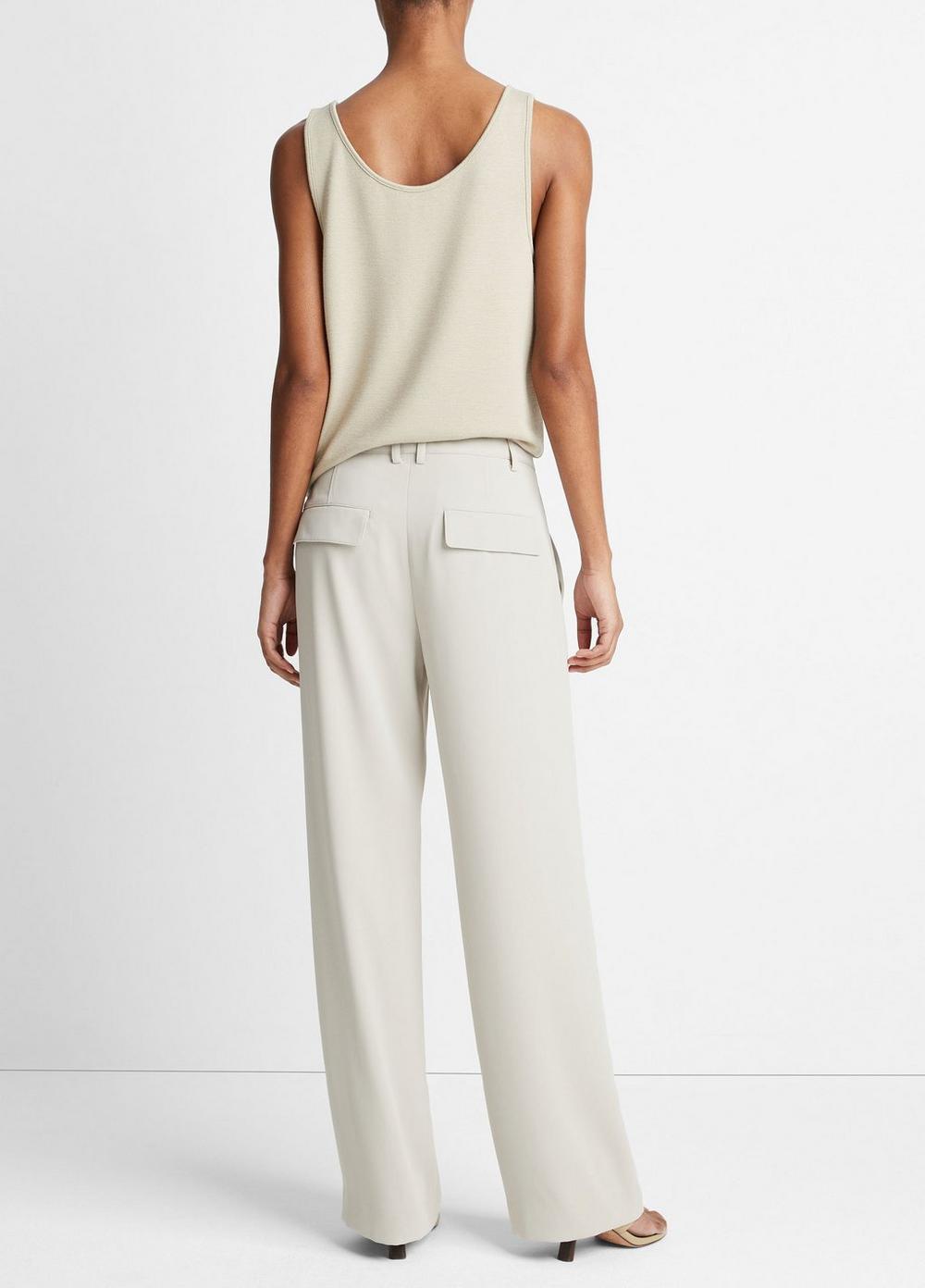 Crepe Wide-Leg Utility Pant Product Image