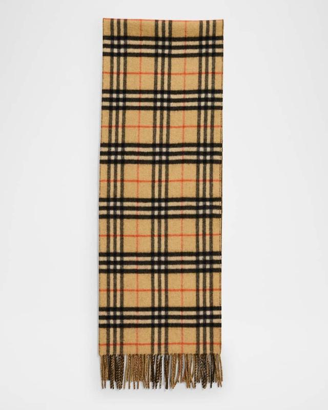 Men's Reversible Cashmere Check Scarf Product Image