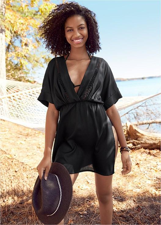 V-Neck Cover-Up Dress Product Image