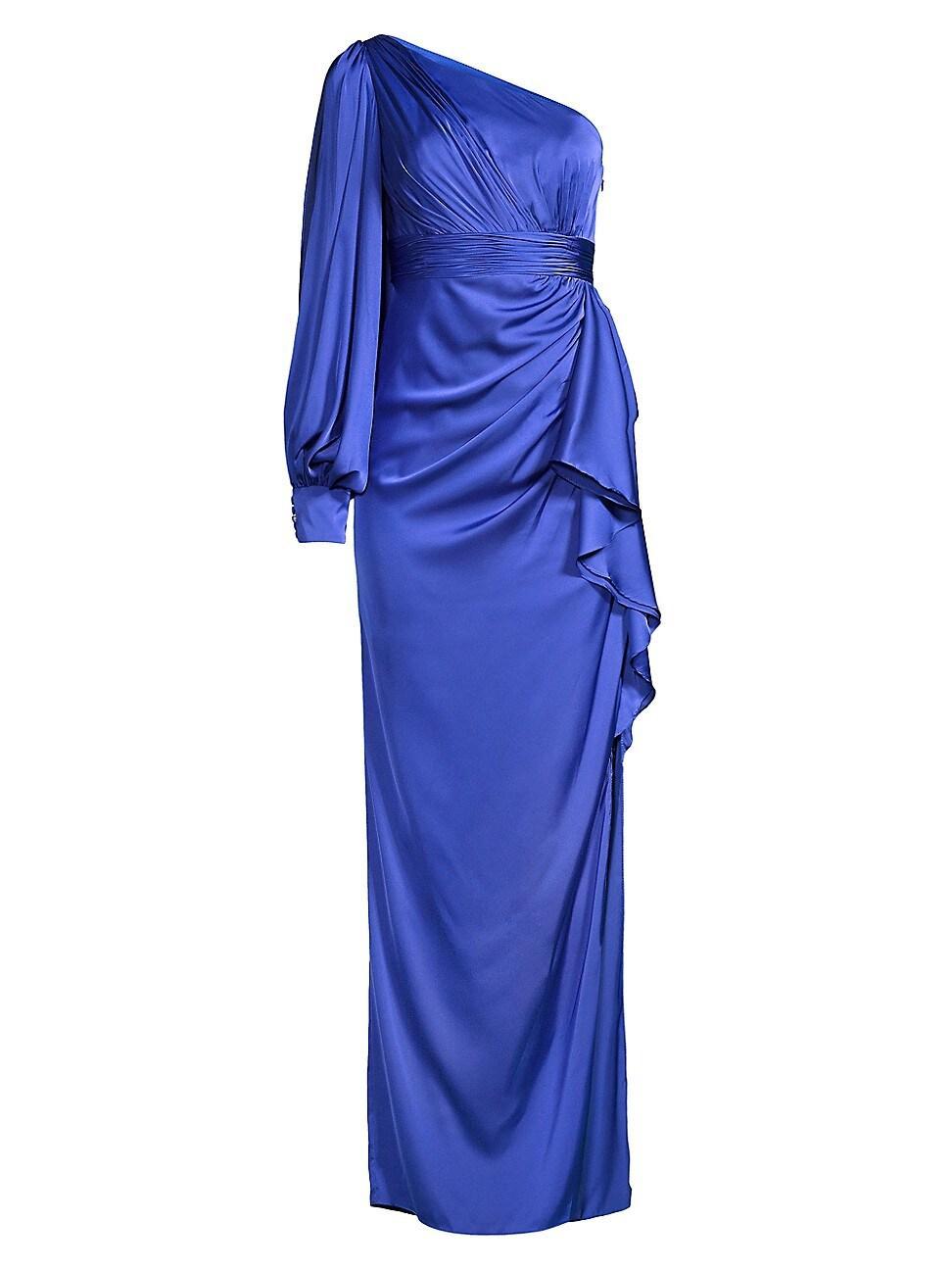 Womens Asymmetric Empire Waist Gown Product Image