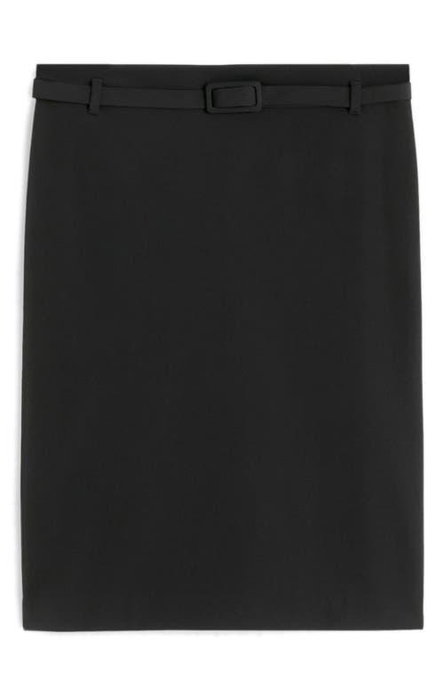 MANGO - Pencil belt skirt - 10 - Women Product Image