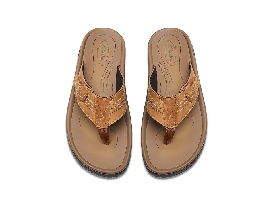 Clarks Wesley Sun Leather) Men's Sandals Product Image