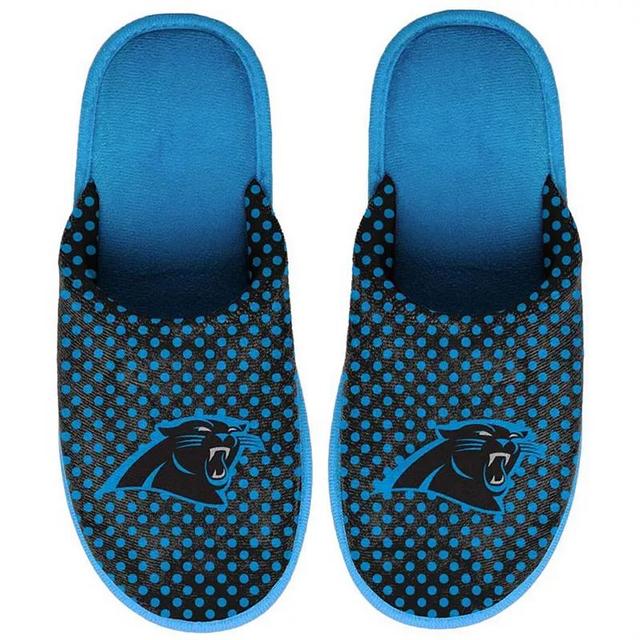 Womens FOCO Carolina Panthers Big Logo Scuff Slippers Product Image