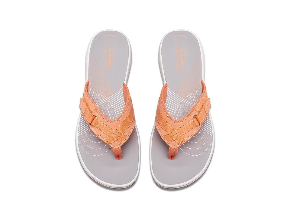 Clarks Breeze Sea (Tangerine/Pop Synthetic) Women's Sandals Product Image