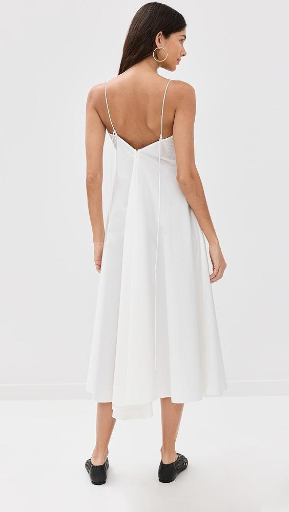 Róhe Cotton Strap Dress with Wide Hem | Shopbop Product Image