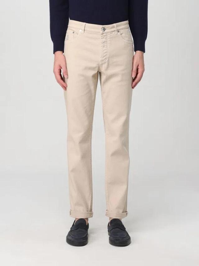 BRUNELLO CUCINELLI Pants In Ecru Product Image