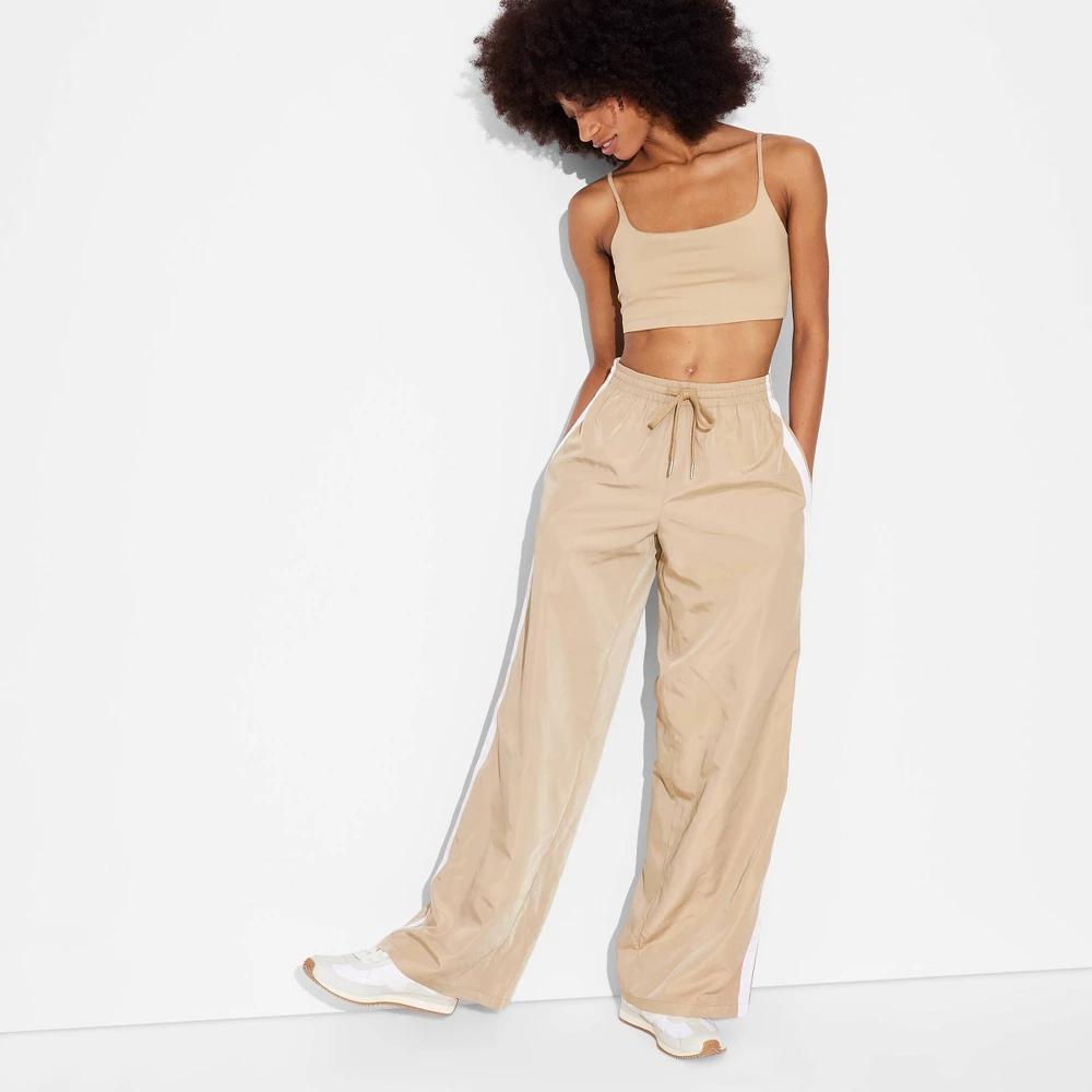 Womens Game Day High-Rise Track Pants - Wild Fable Gold M product image