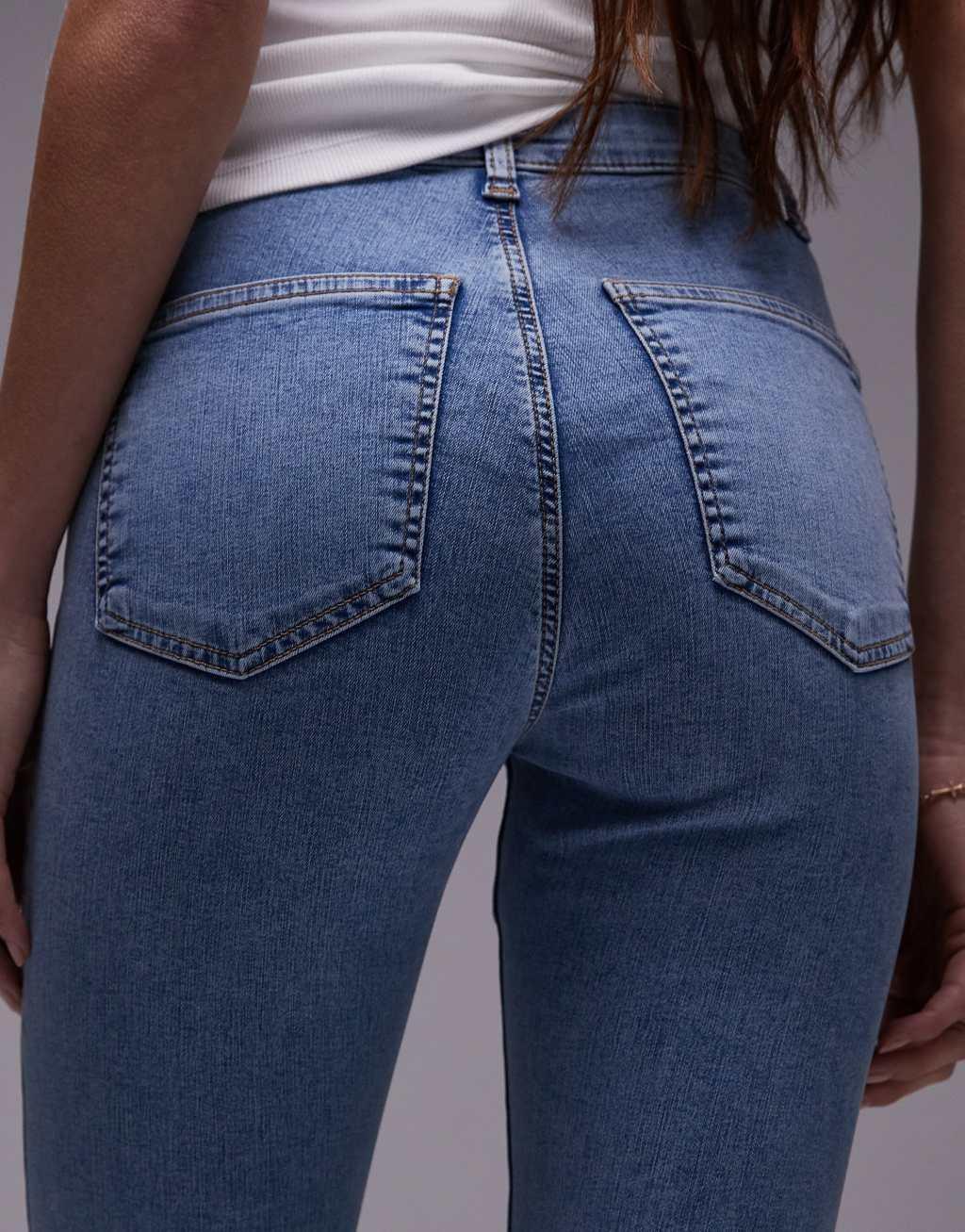 Topshop high rise Joni jeans in bleach Product Image