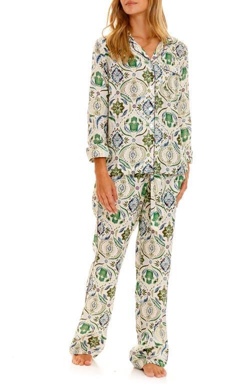 The Lazy Poet Emma Hamsa Blessing Linen Pajamas Product Image