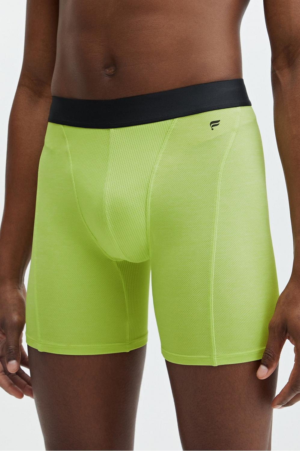 Fabletics Men The Blueprint Boxer Brief male Vivid Lime Size XL Product Image