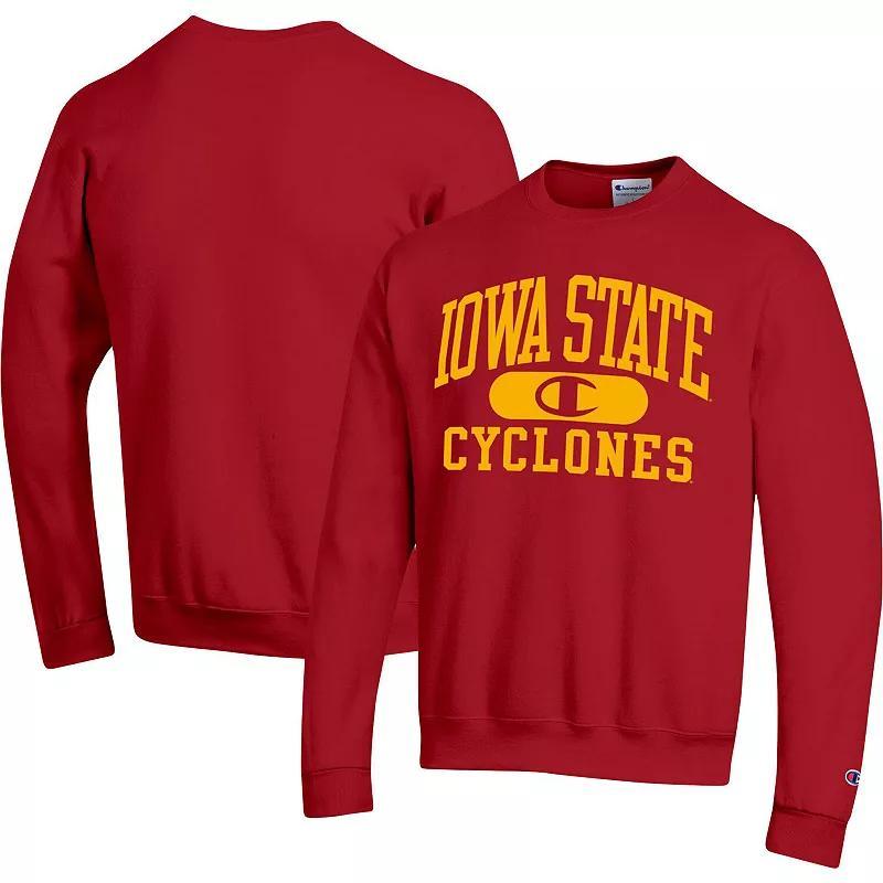 Mens Champion Cardinal Iowa State Cyclones Arch Pill Sweatshirt Product Image