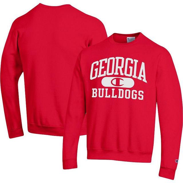 Mens Champion Red Georgia Bulldogs Arch Pill Sweatshirt Product Image