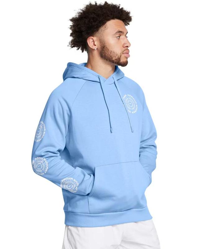 Men's UA Rival Fleece High Brand Read Logo Hoodie Product Image