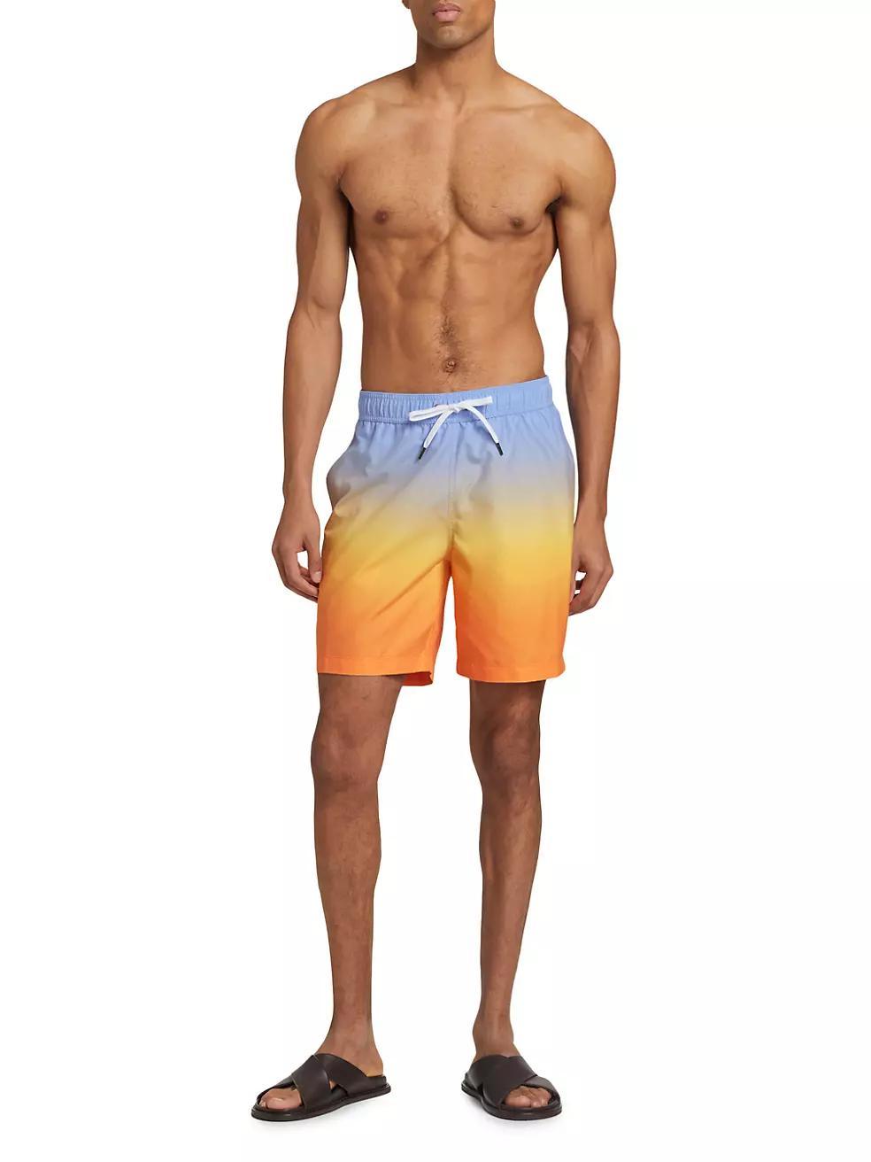 COLLECTION Sunrise Ombré Swim Trunks Product Image