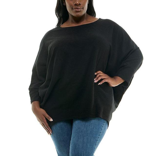 Plus Size Nina Leonard Dolman Sleeve Tunic, Womens Product Image