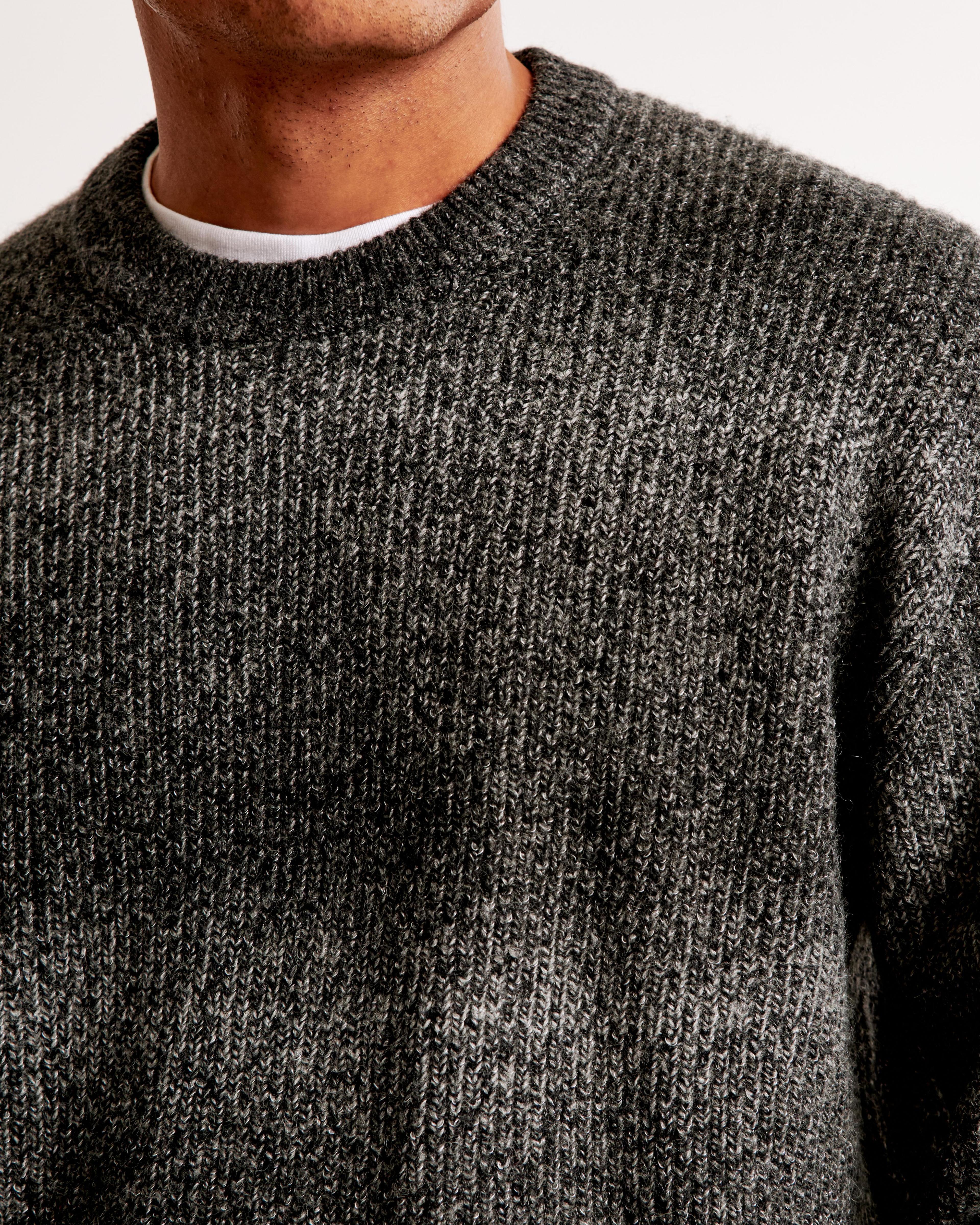 Oversized Marled Crew Sweater Product Image