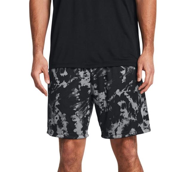 Under Armour Mens Ua Tech Loose-Fit Camouflage 10 Performance Shorts - Od Green Product Image