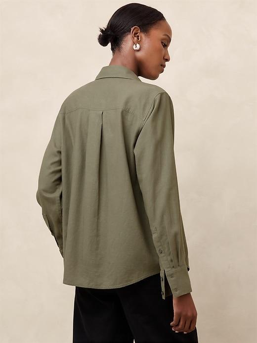 Classic Linen-Blend Shirt Product Image