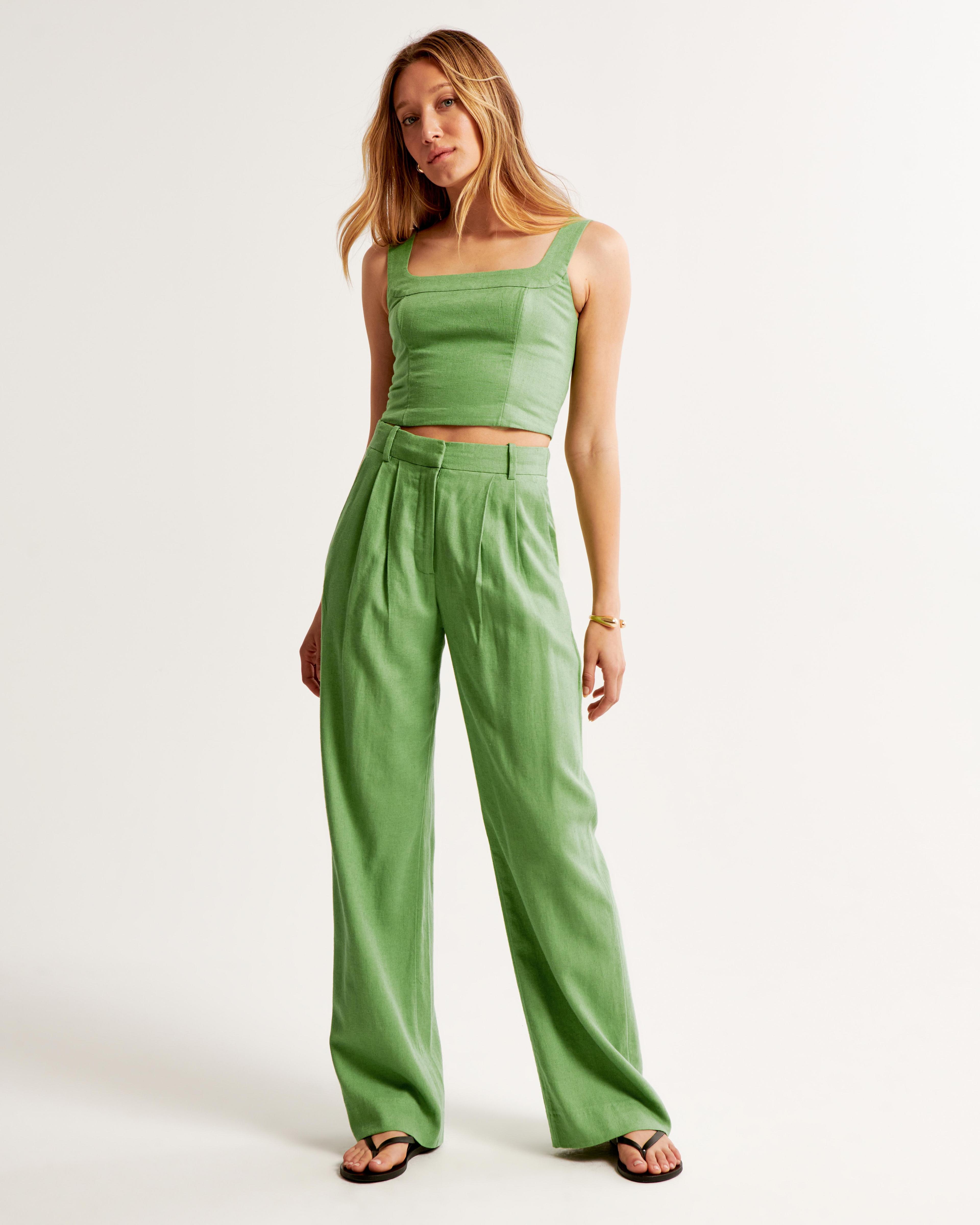 A&F Sloane Tailored Linen-Blend Pant Product Image