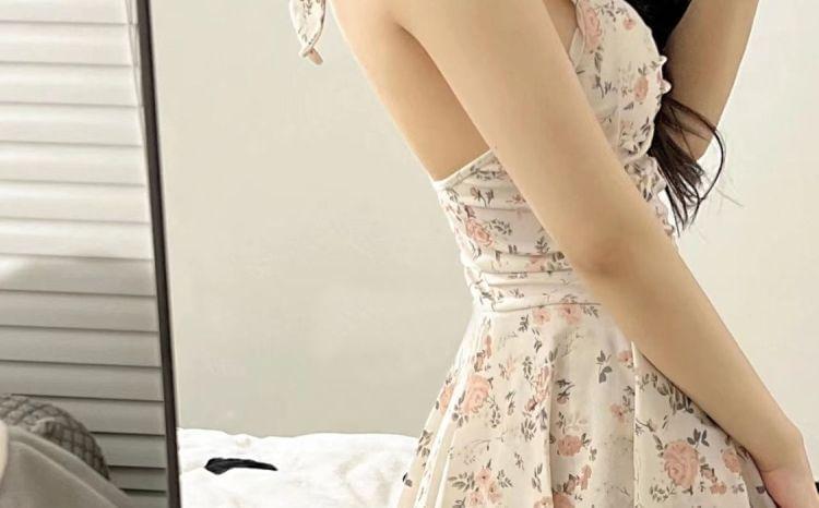 Halter Floral Swimdress Product Image