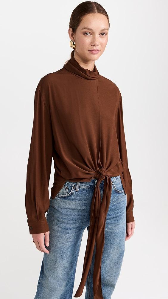 RECTO Flowing Wrap Blouse | Shopbop Product Image