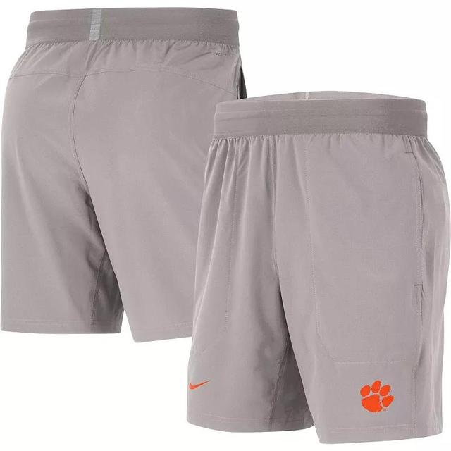 Mens Nike Gray Clemson Tigers Player Performance Shorts Product Image