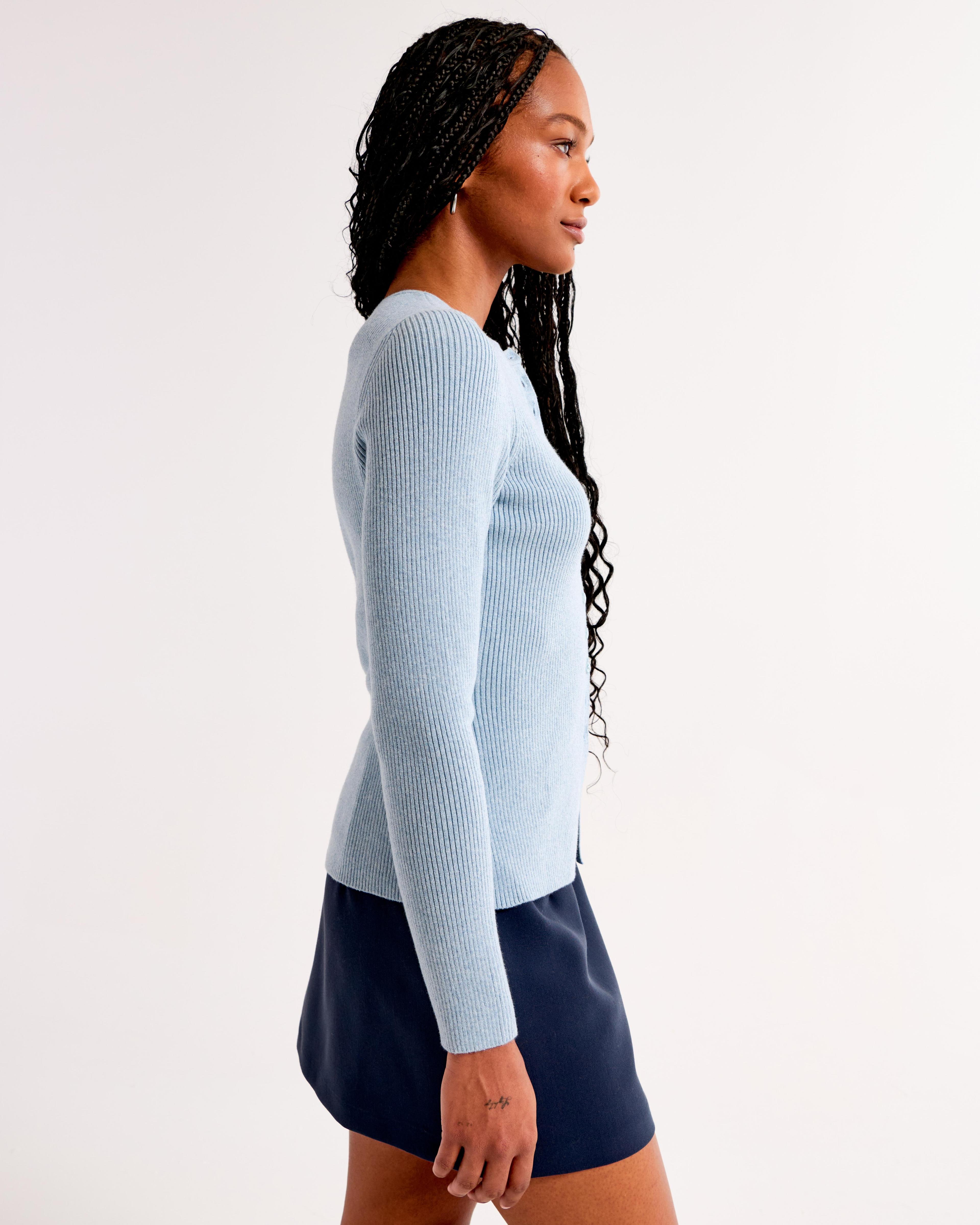 Slim Ribbed Cardigan Product Image