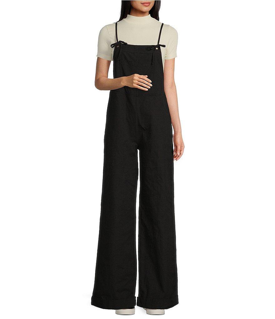 C&V Chelsea & Violet Sleeveless Vintage Overall Jumpsuit Product Image