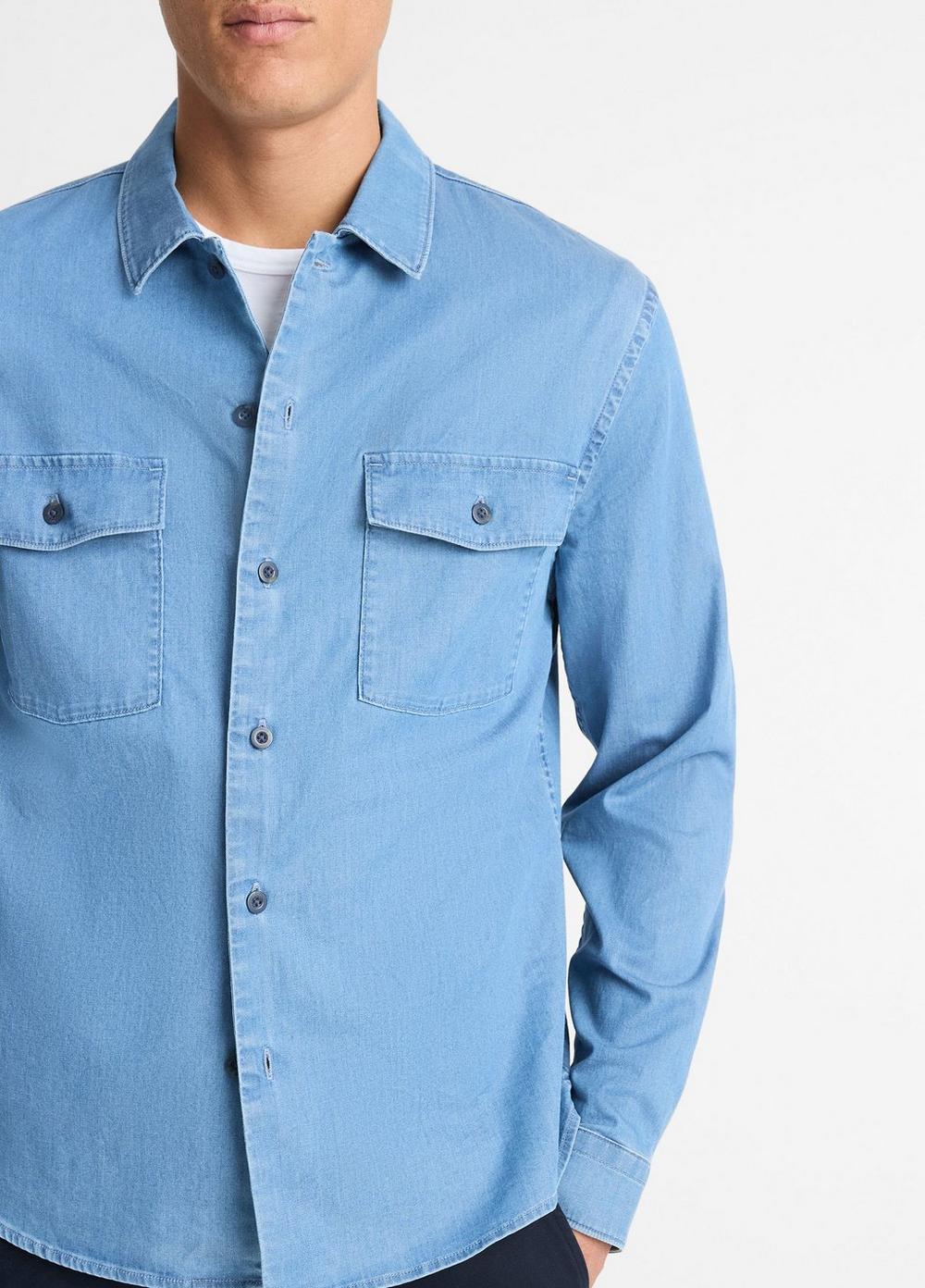 Double Patch-Pocket Cotton Shirt Product Image