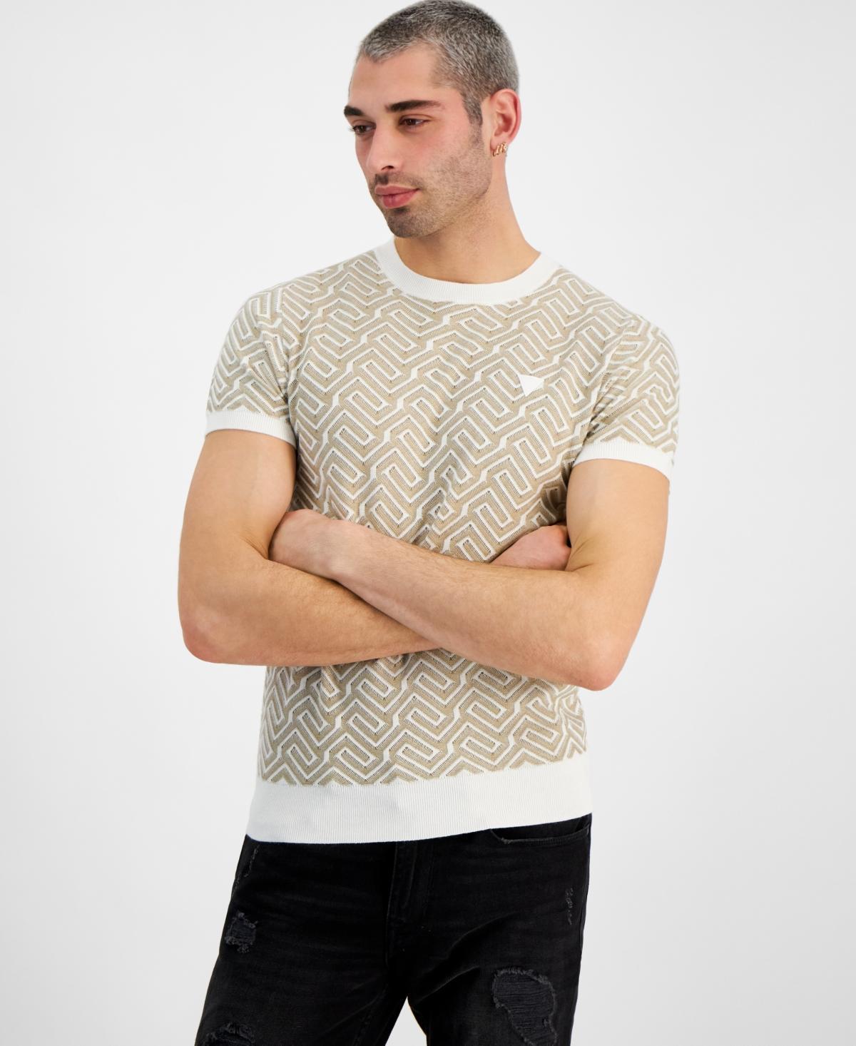 Guess Mens Regular-Fit Carl Geometric T-Shirt Product Image