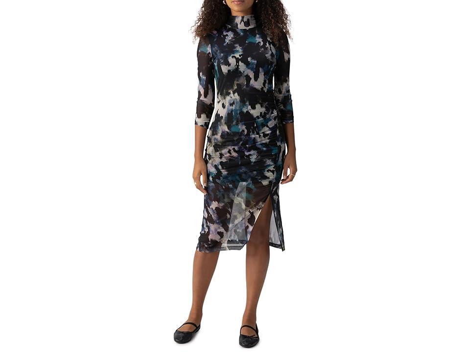 Sanctuary Gather Me Close Mock Dress (Midnight Storm) Women's Dress Product Image