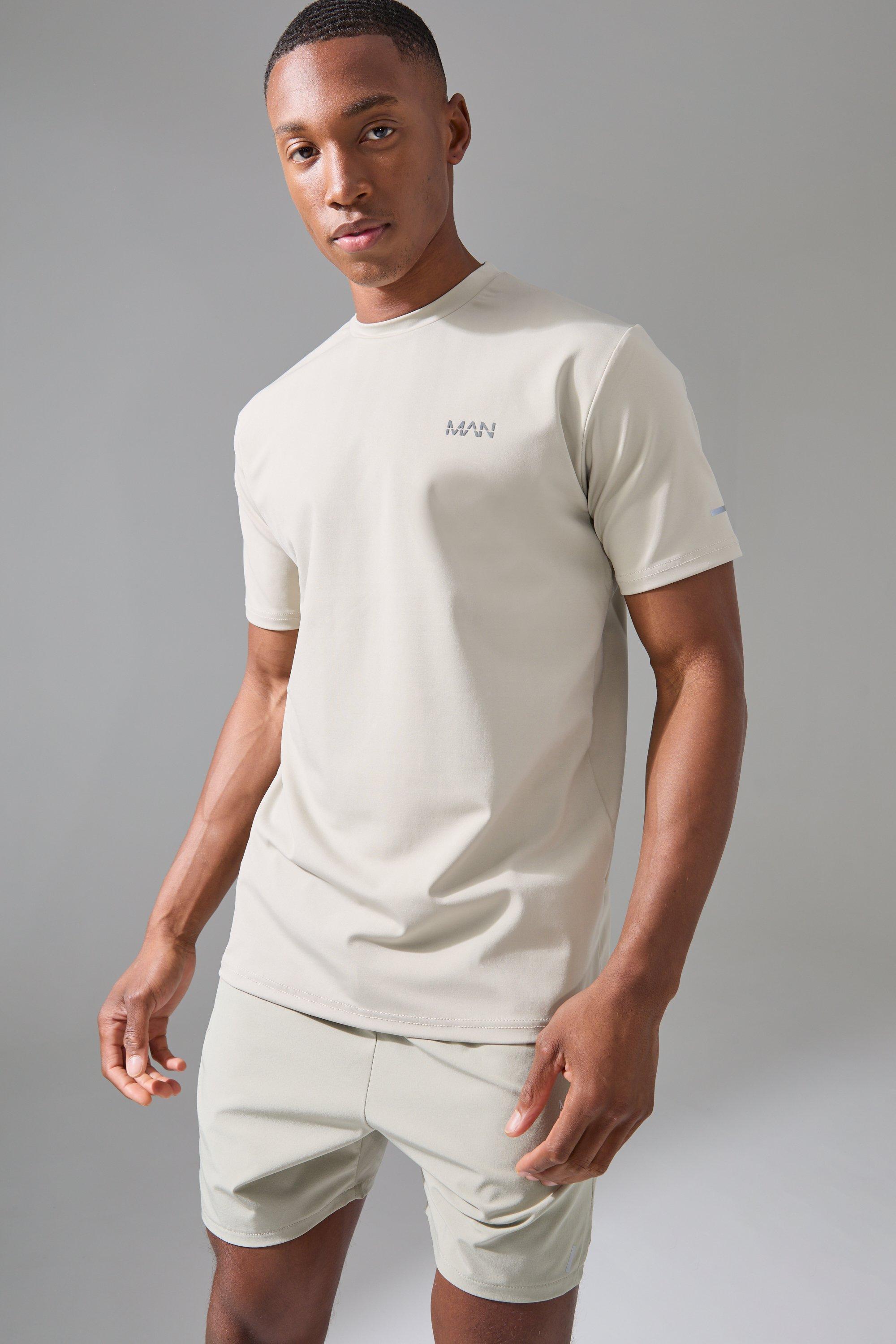 Man Active Performance Regular Fit T-shirt | boohooMAN USA Product Image