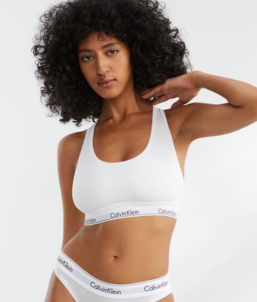 Plus Size Calvin Klein Modern Cotton Unlined Bralette QF5116, Womens Product Image