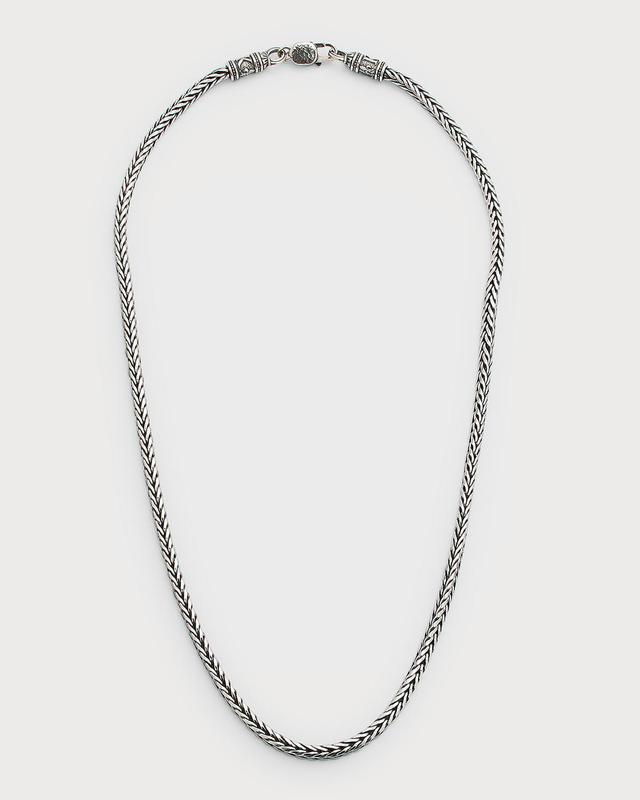 Womens Sterling Silver Wheat Chain Necklace Product Image