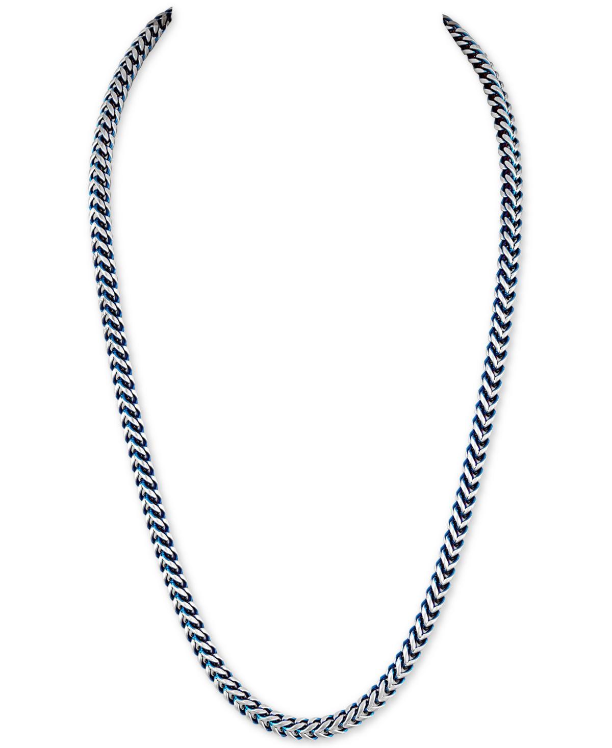 Esquire Men's Jewelry Men's Two-Tone Stainless Steel Foxtail Chain Necklace/22"  - male - Size: one-size Product Image