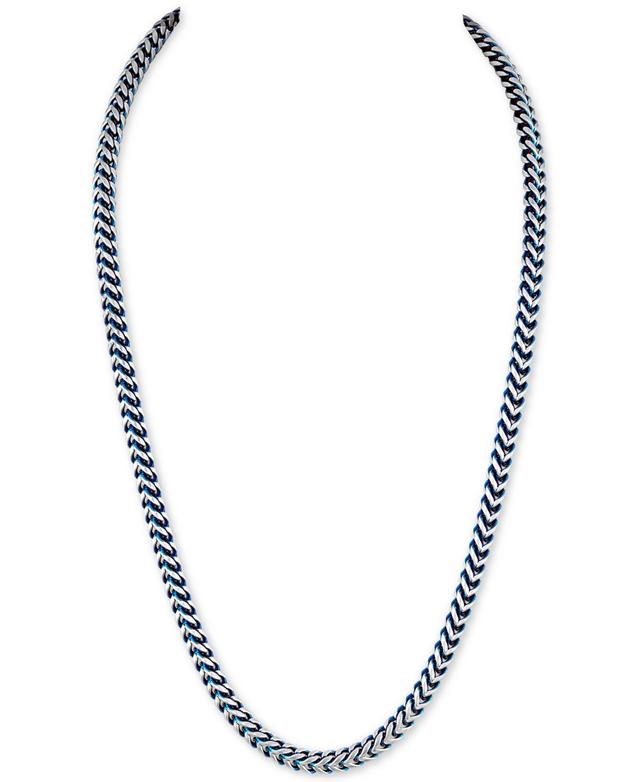 Esquire Men's Jewelry Men's Two-Tone Stainless Steel Foxtail Chain Necklace/22"  - male - Size: one-size Product Image